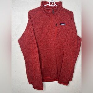 Patagonia Maroon Quarter-Zip Fleece